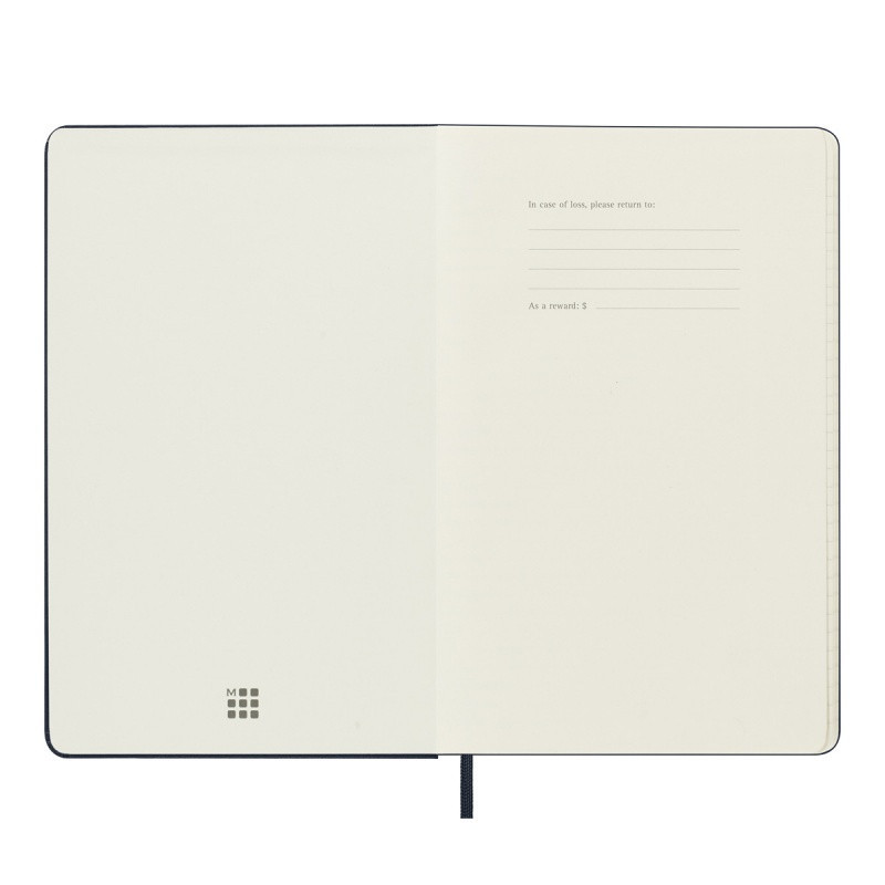 Kalendarz dzienny MOLESKINE 2025, 12M, L, twarda oprawa, 13x21cm, sapphire blue