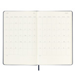 Kalendarz dzienny MOLESKINE 2025, 12M, L, twarda oprawa, 13x21cm, sapphire blue