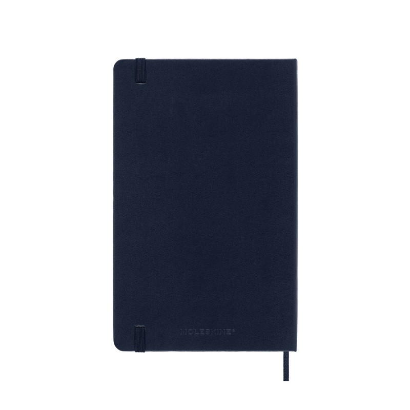 Kalendarz dzienny MOLESKINE 2025, 12M, L, twarda oprawa, 13x21cm, sapphire blue