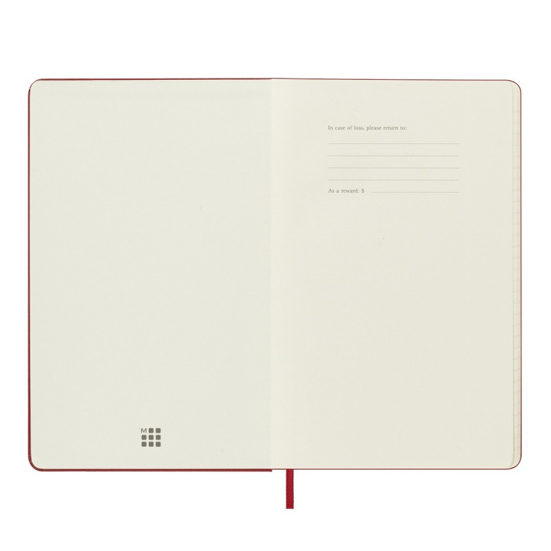 Kalendarz dzienny MOLESKINE 2025, 12M, L, twarda oprawa, 13x21cm, scarlet red