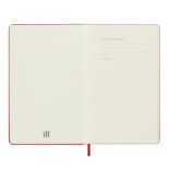 Kalendarz dzienny MOLESKINE 2025, 12M, L, twarda oprawa, 13x21cm, scarlet red
