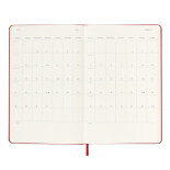 Kalendarz dzienny MOLESKINE 2025, 12M, L, twarda oprawa, 13x21cm, scarlet red
