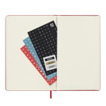 Kalendarz dzienny MOLESKINE 2025, 12M, L, twarda oprawa, 13x21cm, scarlet red