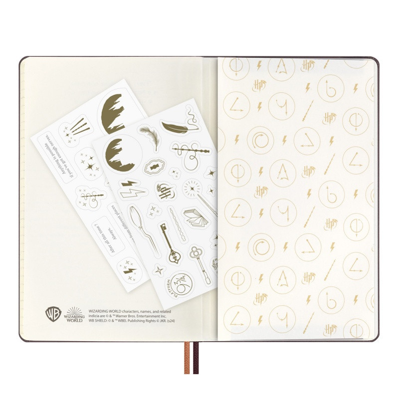 Kalendarz dzienny MOLESKINE 2025, 12M, L, Harry Potter Accio, edycja limitowana, 13x21cm