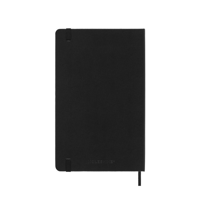 Kalendarz dzienny MOLESKINE 2025, 12M, L, twarda oprawa, 13x21cm, czarny