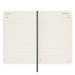 Kalendarz dzienny MOLESKINE 2025, 12M, P, miękka oprawa, 9x14cm, myrtle green