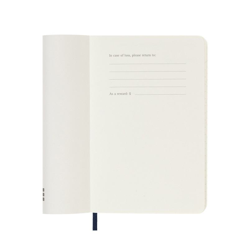 Kalendarz dzienny MOLESKINE 2025, 12M, P, miękka oprawa, 9x14cm, sapphire blue