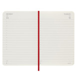 Kalendarz dzienny MOLESKINE 2025, 12M, P, miękka oprawa, 9x14cm, scarlet red