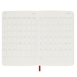 Kalendarz dzienny MOLESKINE 2025, 12M, P, miękka oprawa, 9x14cm, scarlet red