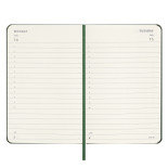 Kalendarz dzienny MOLESKINE 2025, 12M, P, twarda oprawa, 9x14cm, myrtle green