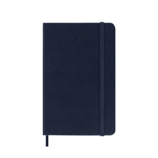 Kalendarz dzienny MOLESKINE 2025, 12M, P, twarda oprawa, 9x14cm, sapphire blue
