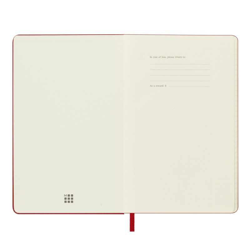 Kalendarz dzienny MOLESKINE 2025, 12M, P, twarda oprawa, 9x14cm, scarlet red