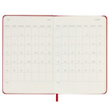 Kalendarz dzienny MOLESKINE 2025, 12M, P, twarda oprawa, 9x14cm, scarlet red