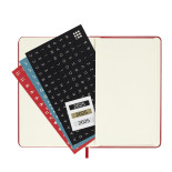 Kalendarz dzienny MOLESKINE 2025, 12M, P, twarda oprawa, 9x14cm, scarlet red