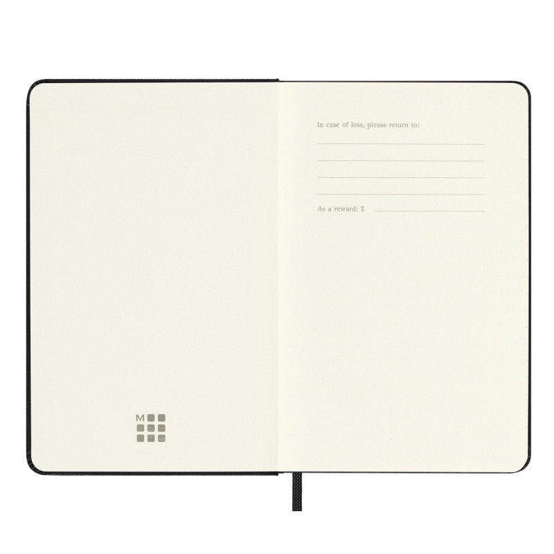 Kalendarz dzienny MOLESKINE 2025, 12M, P, twarda oprawa, 9x14cm, czarny
