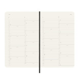 Kalendarz miesięczny MOLESKINE 2025, 12M, L, miękka oprawa, 13x21cm, czarny