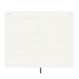 Kalendarz miesięczny MOLESKINE 2025, 12M, L, miękka oprawa, 13x21cm, czarny