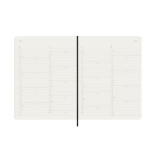 Kalendarz miesięczny MOLESKINE 2025, 12M, XL, miękka oprawa, 19x25cm, czarny