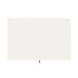 Kalendarz miesięczny MOLESKINE 2025, 12M, XL, miękka oprawa, 19x25cm, czarny