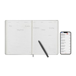Kalendarz MOLESKINE Pro Smart 2025, 12M, XL, twarda oprawa, 19x25cm, czarny