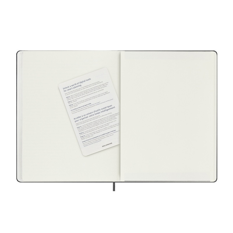 Kalendarz MOLESKINE Pro Smart 2025, 12M, XL, twarda oprawa, 19x25cm, czarny