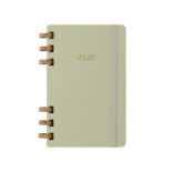 Kalendarz na spirali MOLESKINE 2025, 12M, L, twarda oprawa, 13x21cm, crush kiwi