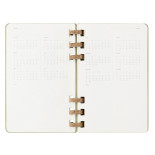 Kalendarz na spirali MOLESKINE 2025, 12M, L, twarda oprawa, 13x21cm, crush kiwi