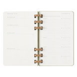Kalendarz na spirali MOLESKINE 2025, 12M, L, twarda oprawa, 13x21cm, crush kiwi