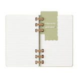 Kalendarz na spirali MOLESKINE 2025, 12M, L, twarda oprawa, 13x21cm, crush kiwi