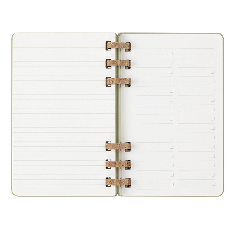 Kalendarz na spirali MOLESKINE 2025, 12M, L, twarda oprawa, 13x21cm, crush kiwi