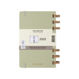Kalendarz na spirali MOLESKINE 2025, 12M, L, twarda oprawa, 13x21cm, crush kiwi