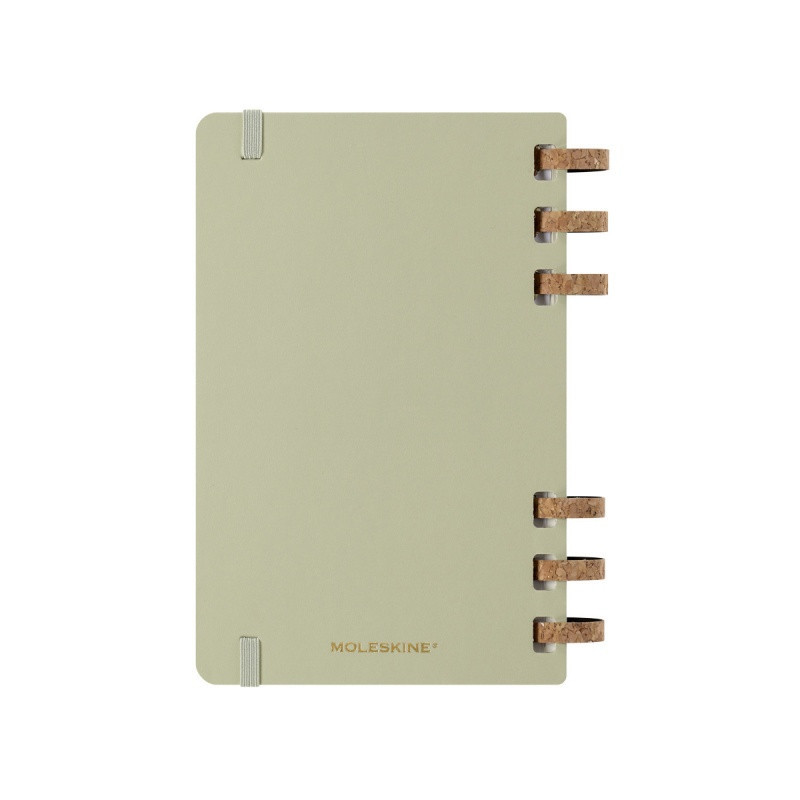 Kalendarz na spirali MOLESKINE 2025, 12M, L, twarda oprawa, 13x21cm, crush kiwi