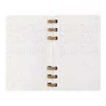 Kalendarz tygodniowy i miesięczny na spirali MOLESKINE 2025, 12M, L, miękka oprawa, 13x21cm, czarny