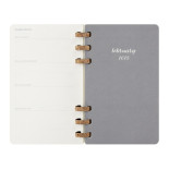 Kalendarz tygodniowy i miesięczny na spirali MOLESKINE 2025, 12M, L, miękka oprawa, 13x21cm, czarny