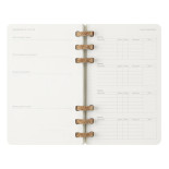 Kalendarz tygodniowy i miesięczny na spirali MOLESKINE 2025, 12M, L, miękka oprawa, 13x21cm, czarny