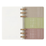 Kalendarz tygodniowy i miesięczny na spirali MOLESKINE 2025, 12M, L, miękka oprawa, 13x21cm, czarny