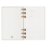 Kalendarz tygodniowy i miesięczny na spirali MOLESKINE 2025, 12M, L, twarda oprawa, 13x21cm, crush almond