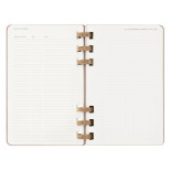 Kalendarz tygodniowy i miesięczny na spirali MOLESKINE 2025, 12M, L, twarda oprawa, 13x21cm, crush almond