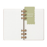 Kalendarz tygodniowy i miesięczny na spirali MOLESKINE 2025, 12M, L, twarda oprawa, 13x21cm, crush almond