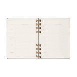 Kalendarz tygodniowy i miesięczny na spirali MOLESKINE 2025, 12M, XL, twarda oprawa, 20,4x25,2cm, czarny