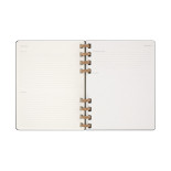 Kalendarz tygodniowy i miesięczny na spirali MOLESKINE 2025, 12M, XL, twarda oprawa, 20,4x25,2cm, czarny