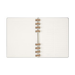 Kalendarz tygodniowy i miesięczny na spirali MOLESKINE 2025, 12M, XL, twarda oprawa, 20,4x25,2cm, czarny