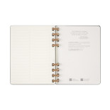 Kalendarz tygodniowy i miesięczny na spirali MOLESKINE 2025, 12M, XL, twarda oprawa, 20,4x25,2cm, czarny