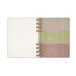 Kalendarz tygodniowy i miesięczny na spirali MOLESKINE 2025, 12M, XL, twarda oprawa, 20,4x25,2cm, czarny