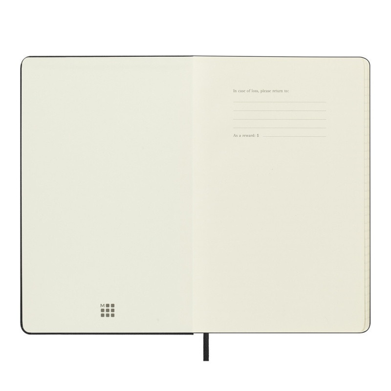 Kalendarz tygodniowy horyzontalny MOLESKINE 2024/25, 18M, L, twarda oprawa, 13x21cm, czarny