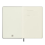 Kalendarz tygodniowy horyzontalny MOLESKINE 2024/25, 18M, L, twarda oprawa, 13x21cm, czarny