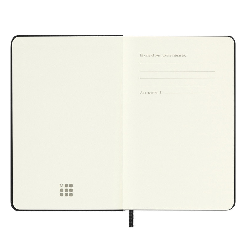 Kalendarz tygodniowy horyzontalny MOLESKINE 2024/25, 18M, P, twarda oprawa, 9x14cm, czarny