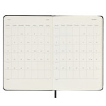 Kalendarz tygodniowy horyzontalny MOLESKINE 2024/25, 18M, P, twarda oprawa, 9x14cm, czarny