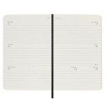 Kalendarz tygodniowy horyzontalny MOLESKINE 2025, 12M, P, miękka oprawa, 9x14cm, czarny