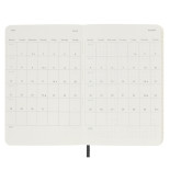 Kalendarz tygodniowy horyzontalny MOLESKINE 2025, 12M, P, miękka oprawa, 9x14cm, czarny